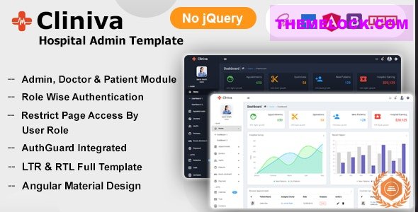 Cliniva Hospital v7.1.0 - Angular 13+ Medical Admin Dashboard Template For Doctors & Clinics