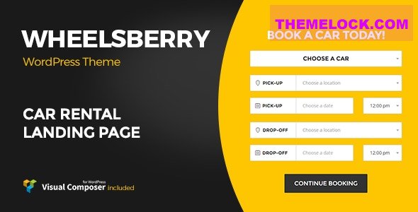 Wheelsberry v1.2.8 – Car Rental WordPress Theme / Landing Page