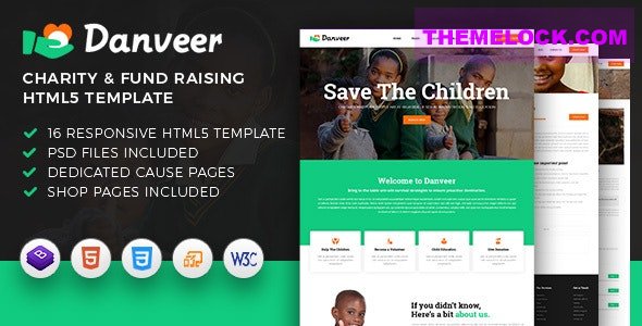 Danveer v1.1 - Charity & Fund Raising Responsive HTML5 Template