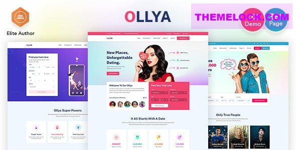 Ollya v1.0 - Dating and Community Site Template