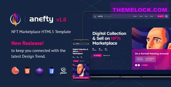Anefty v1.0 - NFT Marketplace HTML5 Template