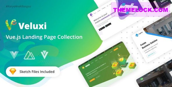 Veluxi v2.1.7 - Vue JS Landing Page Collection