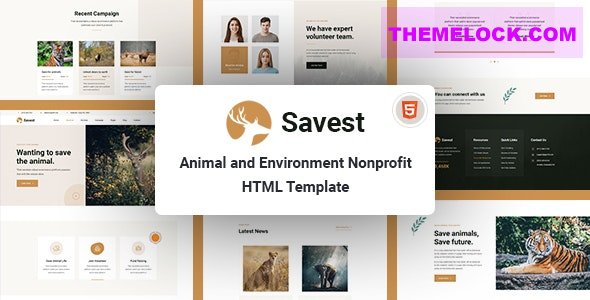 Savest v1.0 - Animal Shelter Website Template