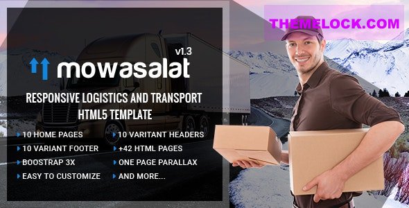 Mowasalat v1.3 - Responsive Logistics and Transport HTML5 template