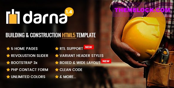 Darna v1.4 – Building & Construction HTML5 Template