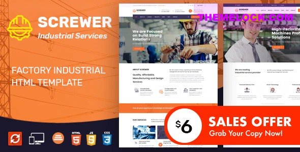 Screwer v1.0 - Factory & Industrial Business HTML Template
