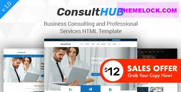 Consult HUB v1.0 - Business Consulting and Professional Services HTML Template