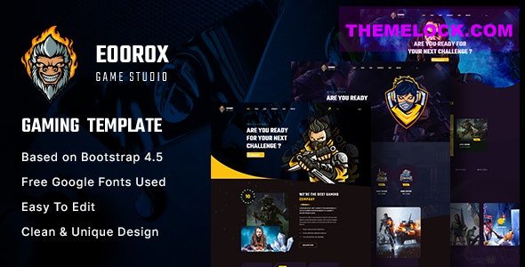 Playdo - Online Gaming HTML Template by Rocks_theme