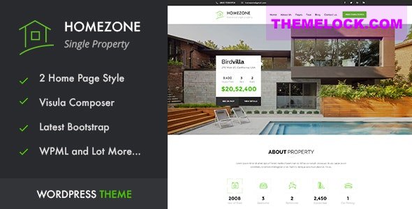 HOME ZONE v1.6 - Single Property Real Estate WordPress Theme