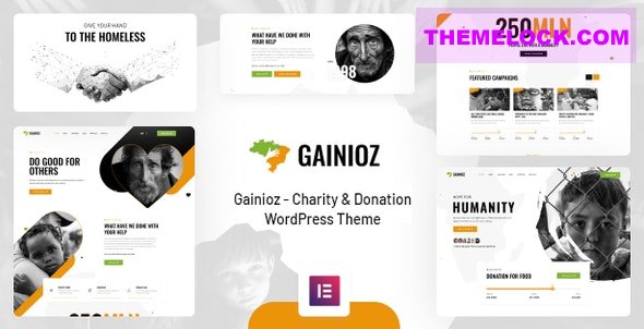 Gainioz v1.0.0 - Charity & Donation WordPress Theme