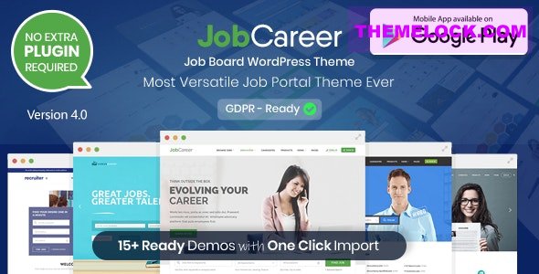 JobCareer v5.0 - Job Board Responsive WordPress Theme