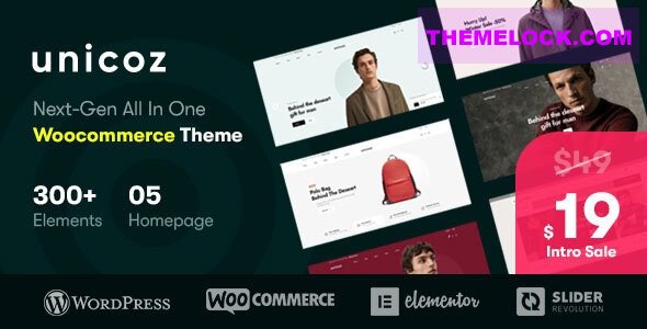 Unicoz v1.0.3 - Elementor WooCommerce Theme