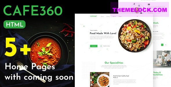 Cafe360 v1.0 - Restaurant One Page HTML Template