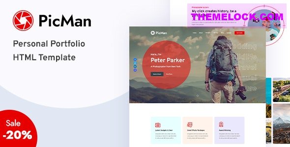 PicMan v1.0 - Personal Portfolio HTML Template