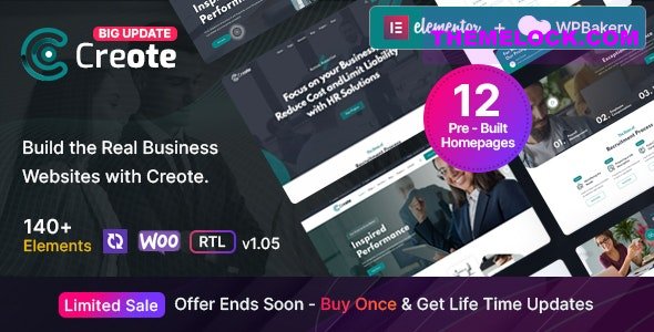 Creote v1.6.1 - Consulting Business WordPress Theme