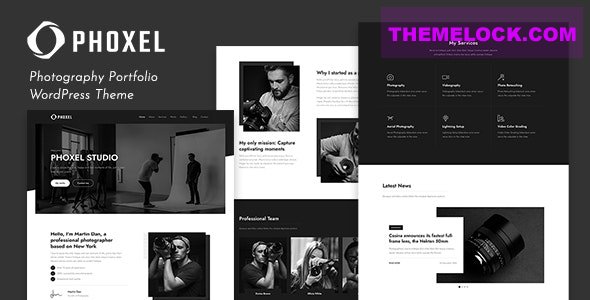 Phoxel v1.0 - Photography Portfolio WordPress Theme