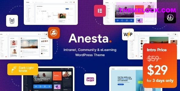 Anesta v1.1.1 - Intranet, Extranet, Community and BuddyPress WordPress Theme