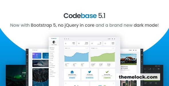 Codebase v5.1 - Bootstrap 4 Admin Dashboard Template & Laravel 6 Starter Kit