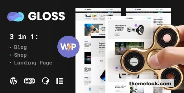 Gloss v1.0.7 - Viral News Magazine WordPress Blog Theme + Shop