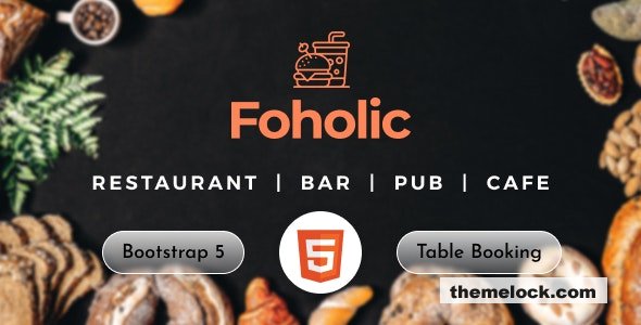 Foholic v1.0 - One Page Restaurant HTML Template
