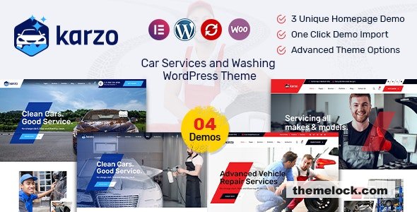 Karzo v1.6 - Car Service & Washing WordPress Theme