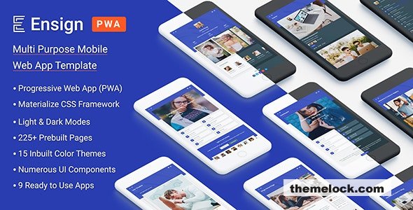 Ensign v1.1 - Multi Purpose PWA Mobile App Template