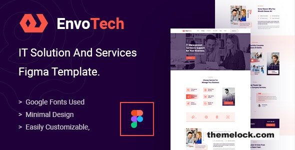EnvoTech v1.0 - IT Solution and Services Figma Template