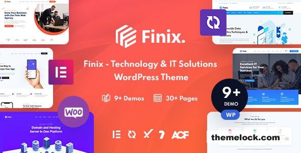 Finix v1.5 - Technology & IT Solutions WordPress Theme