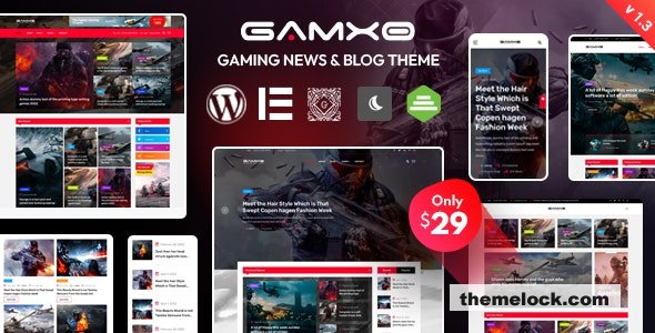 Gamxo v1.4 - WordPress Gaming News & Blog Theme