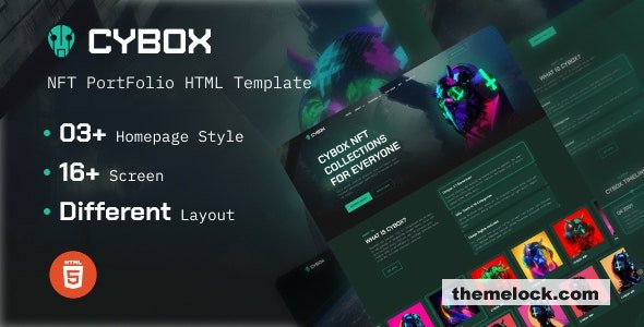 Cybox v1.0 - NFT Collections HTML Template