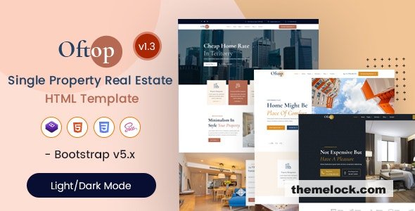 Oftop v1.3 - Single Property HTML Template