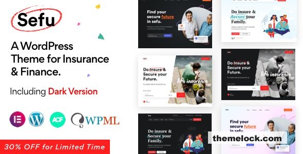 Sefu v0.1.5 - Insurance & Finance WordPress Theme