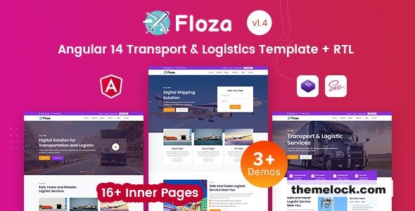 Floza v1.4 - Transport Logistics Angular 14 Template