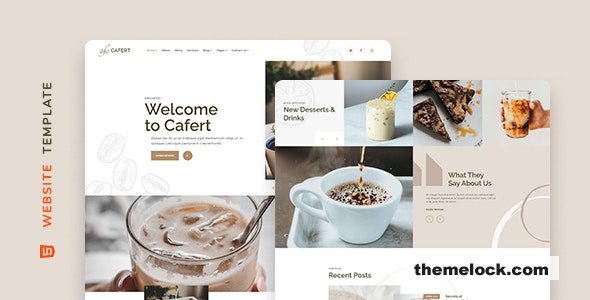 Cafert v1.0 – Cafe and Restaurant Website Template