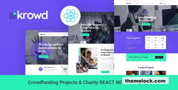 Krowd v1.0- Crowdfunding Projects & Charity React Next Template