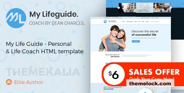 My LifeGuide v1.0 - Personal and Life Coach HTML template