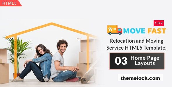 Move Fast v1.0.2 - Relocation and Moving Service HTML5 Template