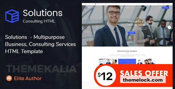 Solutions v1.0 - Multipurpose Business Consulting Services HTML Template