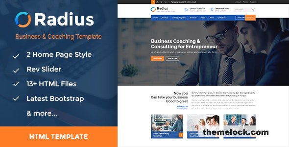 Radius v1.0 - Training, Coaching, Consulting & Business HTML Template