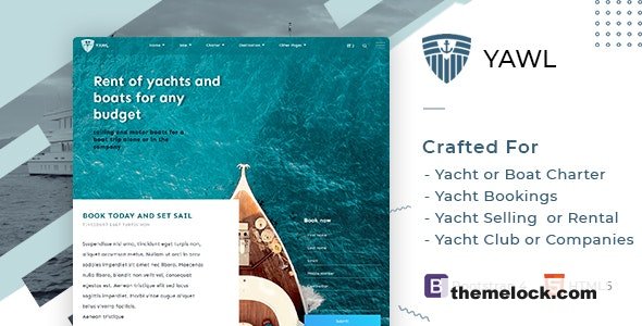 Yawl v1.0 - Yacht Marine Charter Selling Booking Template