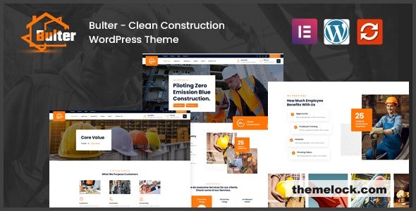 Bulter v1.0.4 - Clean Construction WordPress Theme