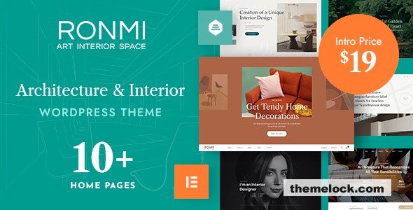 Ronmi v1.2.1 - Architecture and Interior Design WordPress Theme