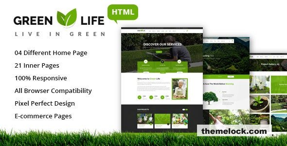 GreenLife - Gardening and Landscaping HTML5 Template