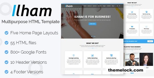 ILHAM - Multi-purpose HTML Template
