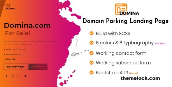 DOMINA - Domain Sale And Auction Landing Page