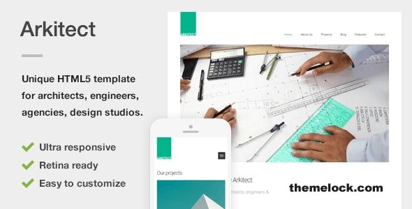 Arkitect v1.0 - A Professional HTML5 Template for Architects and Engineers
