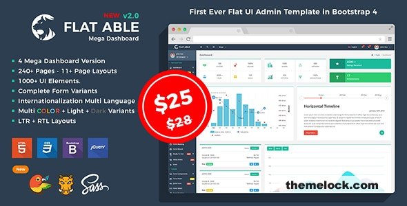 Flat Able v2.2 - Bootstrap 4 Flat UI Admin Template