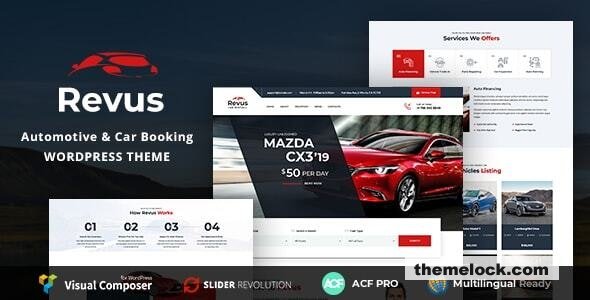 Revus v1.7.7 - Automotive & Car Rental WordPress Theme