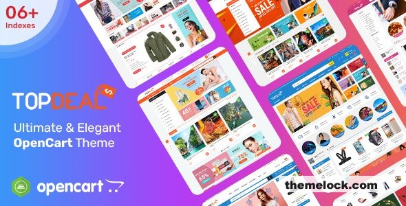 TopDeal v6.0 - MarketPlace - Multi Vendor Responsive OpenCart 3 & 2.3 Theme with Mobile-Specific Layouts
