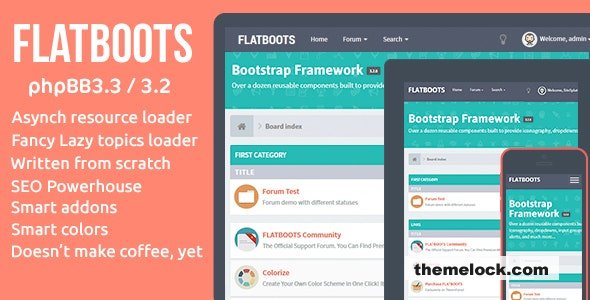 FLATBOOTS v3.3.1 - High-Performance and Modern Theme For phpBB